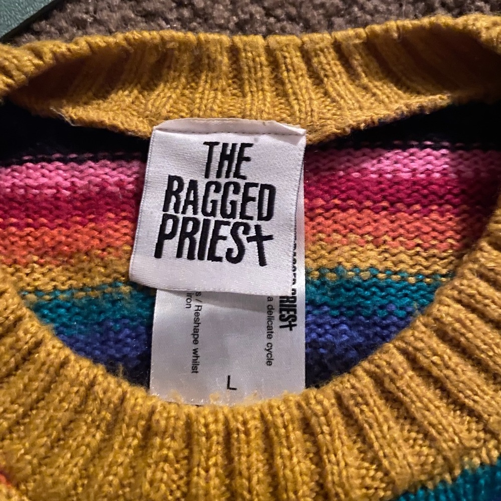 ragged priest rainbow sweater